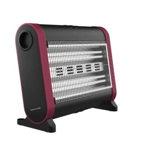 كولين دفاية كهربائية بأنبوبين تدفئة (800W / 1600W) مستطيلة - أحمر / أسود