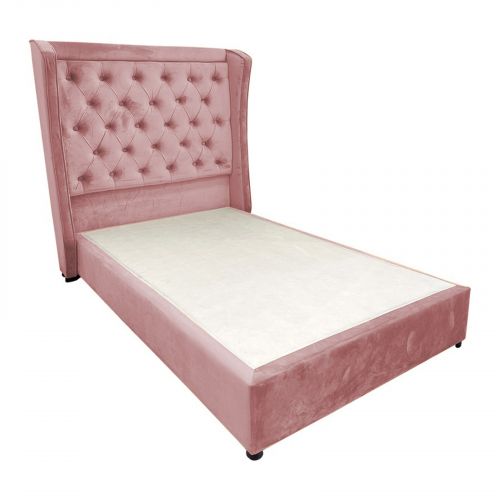 Lychee | Bed Frame - 200x90 cm - Light Pink