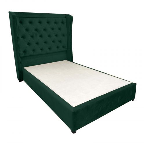 ليتشي | هيكل سرير - 200×90 سم - أخضر غامق