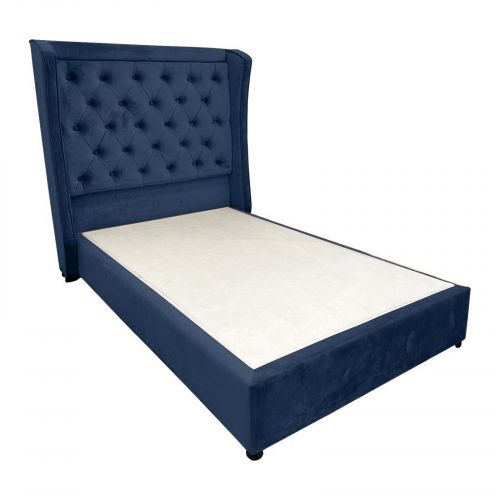 Lychee | Bed Frame - 200x90 cm - Dark Blue