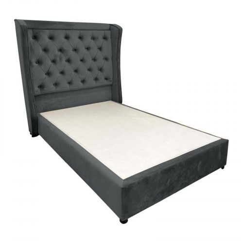 Lychee | Bed Frame - 200x90 cm - Dark Gray