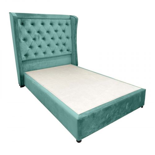 Lychee | Bed Frame - 200x90 cm - Turquoise