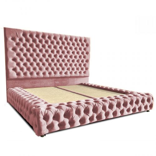 Valencia | Bed Frame - 200x90 cm - Light Pink