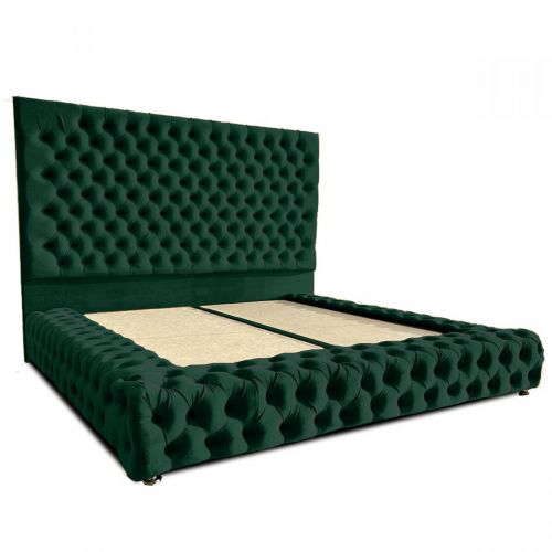 فالنسيا | هيكل سرير - 200×90 سم - أخضر غامق