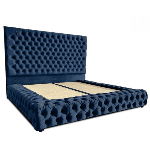 Valencia | Bed Frame - 200x90 cm - Dark Blue