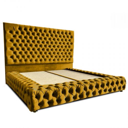 Valencia | Bed Frame - 200x90 cm - Gold