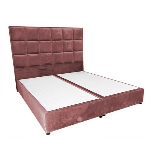 Alex | Bed Frame - 200x90 cm - Dark Pink