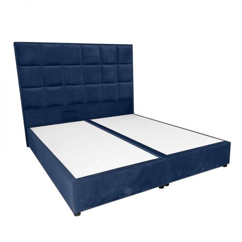 Alex | Bed Frame - 200x90 cm - Dark Blue