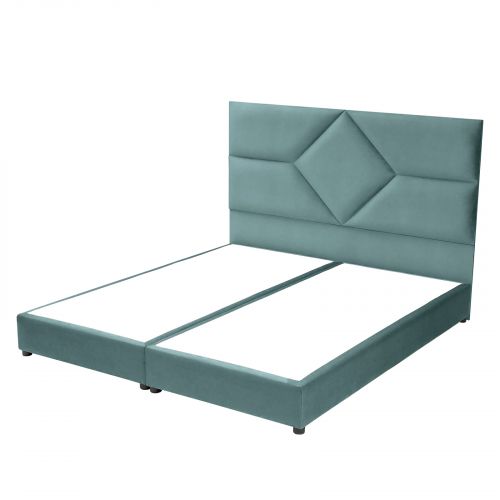 Cordoba | Velvet Bed Frame, Turquoise, 100x200 cm