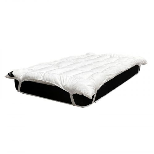 In House | Microfiber Mattress Topper 6 cm, Rubber Corners, 90x200 cm