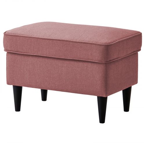 Chair Footstool Linen From In House with Elegant Design, Dark Pink, E3 | In House