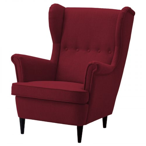 Chair king Linen with Two Wings from In House, Burgundy, E3 | In House