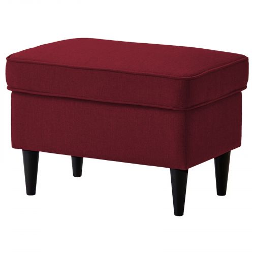 Chair Footstool Linen From In House with Elegant Design, Burgundy, E3 | In House