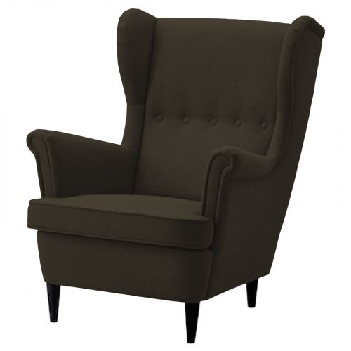 Chair king Linen with Two Wings from In House, Dark Brown, E3 | In House