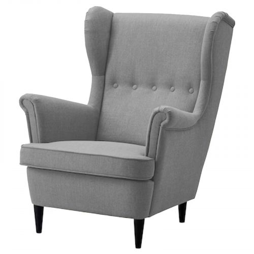 Chair king Linen with Two Wings from In House, Light Gray, E3 | In House