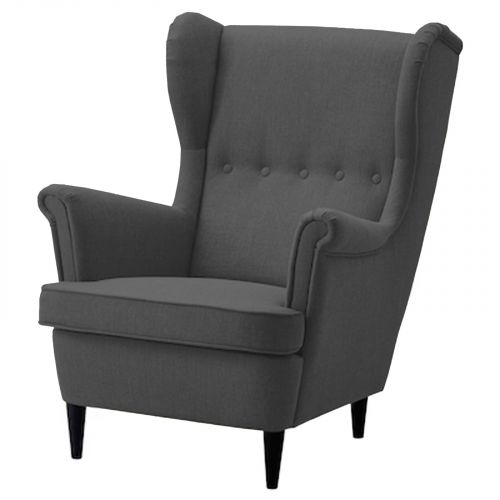 Chair king Linen with Two Wings from In House, Dark Gray, E3 | In House