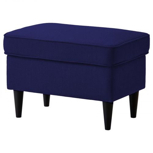 Chair Footstool Linen From In House with Elegant Design, Dark Blue, E3 | In House