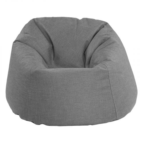Solly | Linen Bean Bag Chair, Medium, Light Gray, In House