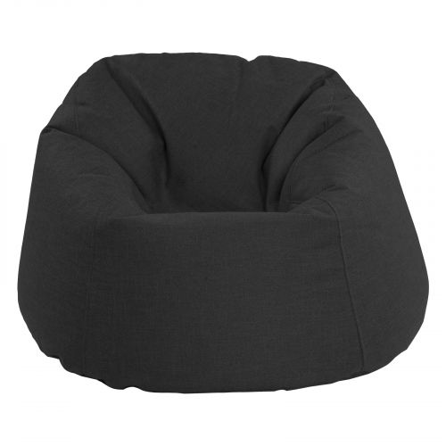 Solly | Linen Bean Bag Chair, Small, Dark Gray, In House