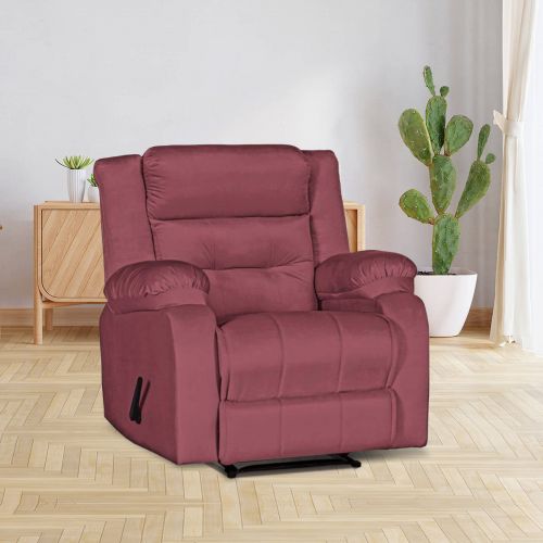 In House | Recliner Chair NZ30 - Classic Velvet Dark Pink - 906069202615