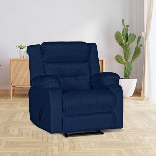 In House | Recliner Chair NZ30 - Rocking Velvet Dark Blue - 906070202624