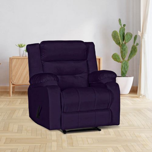 In House | Recliner Chair NZ30 - Classic Velvet Dark Purple - 906069202635
