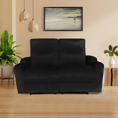 In House Double Classic Cinematic Chair with Controllable Back - Black - AB08