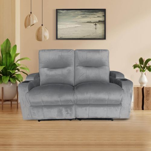 In House Double Classic Cinematic Chair with Controllable Back - Light Grey - AB08