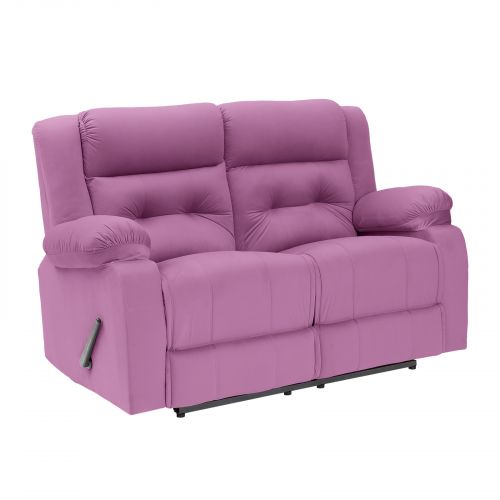 Velvet Double Classic Recliner Chair, Light Purple, NZ30, In House