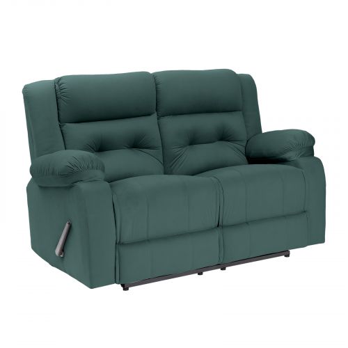 Velvet Double Classic Recliner Chair, Dark Green, NZ30, In House
