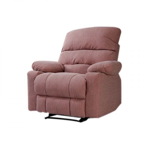 Padded Linen Rocking & Rotating Recliner Chair