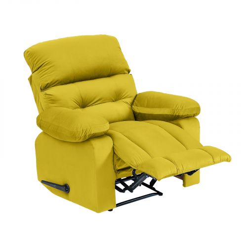 Velvet Classic Recliner Chair, Gold, NZ60, In House