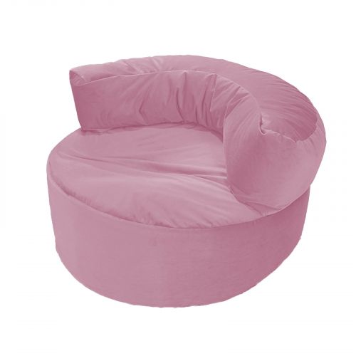Julie | Velvet Bean Bag Chair, Light Pink, In House