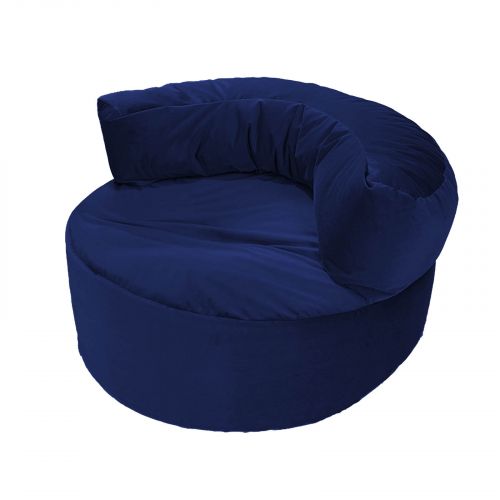 Julie | Velvet Bean Bag Chair, Dark Blue, In House