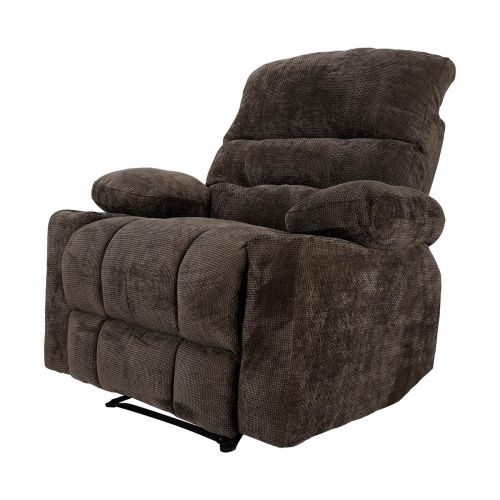 Chanel Rocking & Rotating Cinematic Recliner Chair with Cups Holder, Dark Brown, NZ60