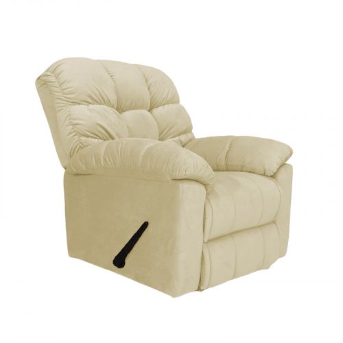 Velvet Classic Recliner Chair, Light Beige, NZ220