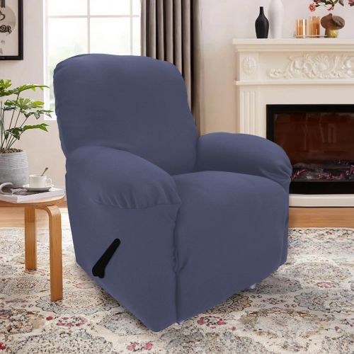 American Polo Recliner Chair Cover Made of Lycra Fabric, set of 4 pieces, Grey