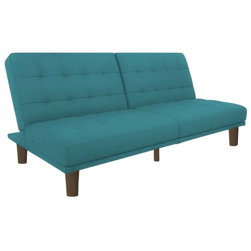 Maria | 2 In 1 Sofabed Velvet Upholstered, Dark Turquoise