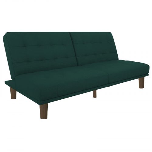 Maria | 2 In 1 Sofabed Velvet Upholstered, Dark Green