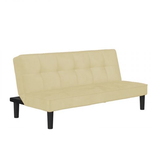 Yoomi | 2 In 1 Sofabed Velvet Upholstered, Dark Ivory
