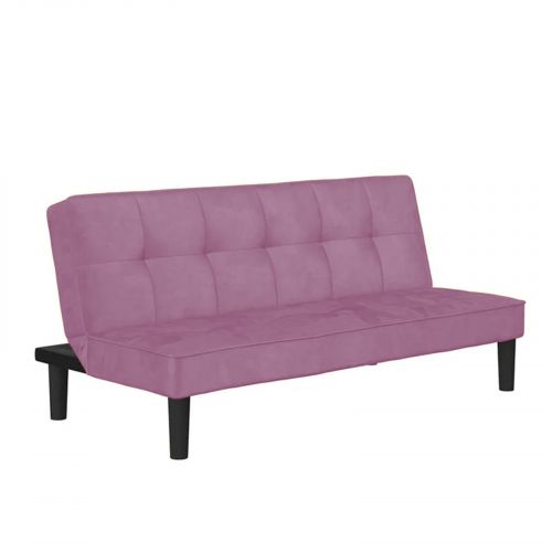 Yoomi | 2 In 1 Sofabed Velvet Upholstered, Light Purple