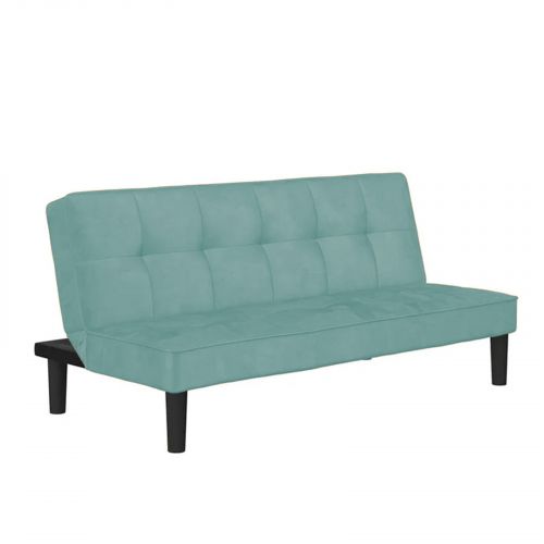 Yoomi | 2 In 1 Sofabed Velvet Upholstered, Light Turquoise