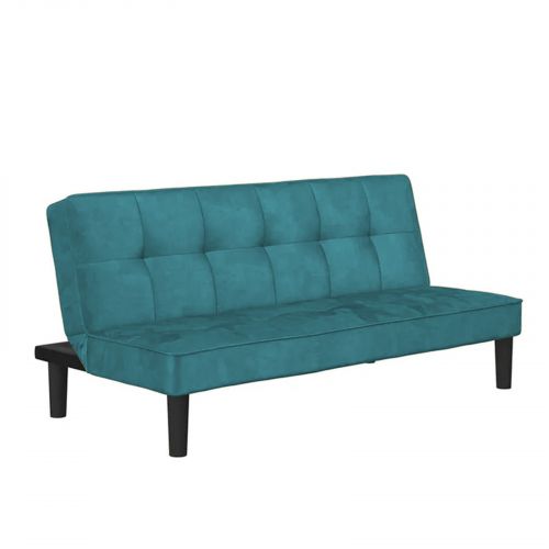 Yoomi | 2 In 1 Sofabed Velvet Upholstered, Dark Turquoise