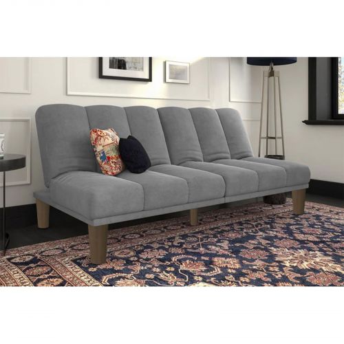 Sana | 2 In 1 Sofabed Velvet Upholstered, Grey
