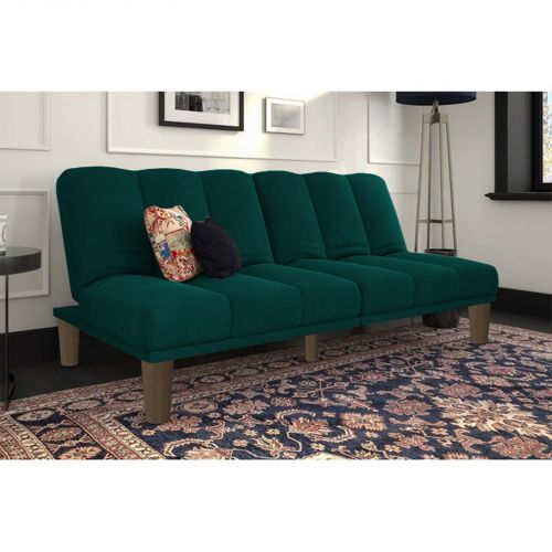 Sana | 2 In 1 Sofabed Velvet Upholstered, Dark Green
