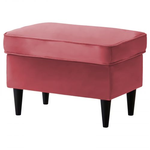 Chair Footstool Velvet From In House with Elegant Design, Dark Pink, E3 | In House