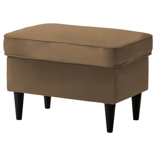 Chair Footstool Velvet From In House with Elegant Design, Light Brown, E3 | In House