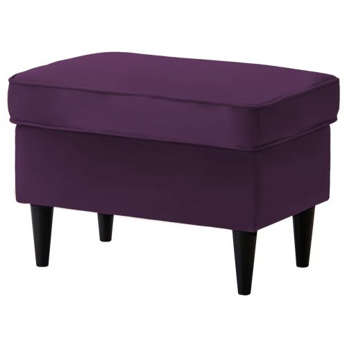 Chair Footstool Velvet From In House with Elegant Design, Dark Purple, E3 | In House