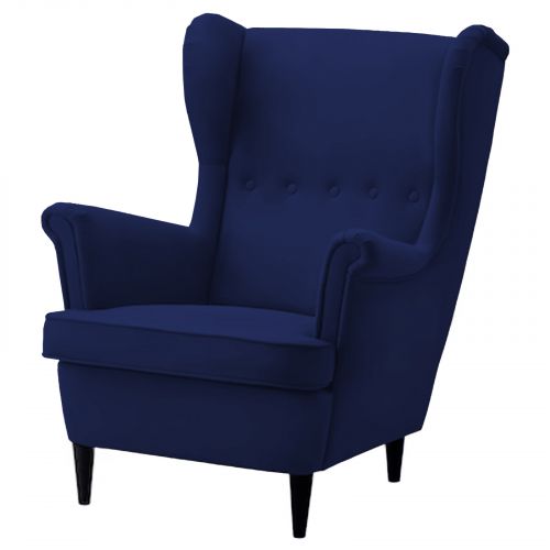 Chair king Velvet with Two Wings from In House, Dark Blue, E3 | In House