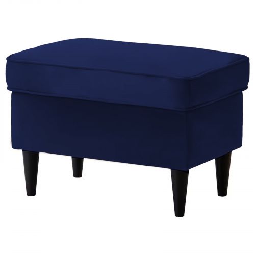Chair Footstool Velvet From In House with Elegant Design, Dark Blue, E3 | In House